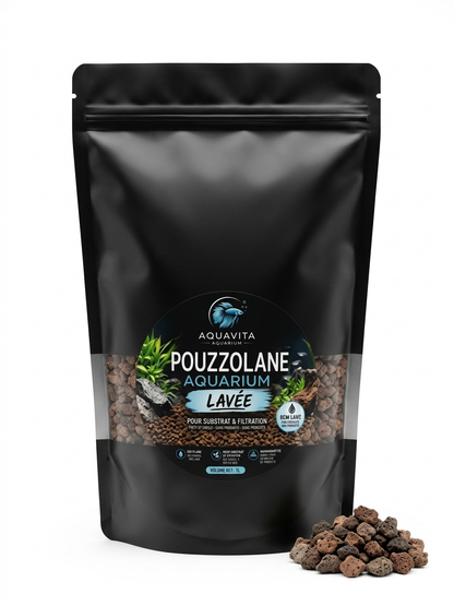 Pouzzolane pré-lavée-filtration aquarium et substrat