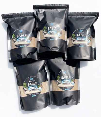 Lot de 5 sacs sable aquarium lavé premium